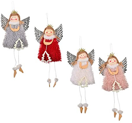 Cabilock 4stücke Weihnachtsengel Anhänger Engel Puppen Hängeanhänger Weihnachtsbaum Dekoration Weihnachtsornament Für Party Und Zuhause