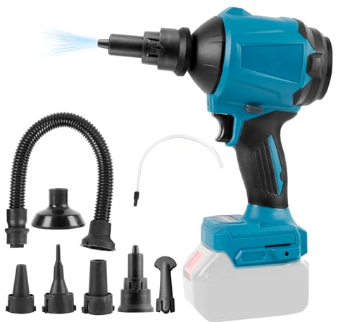CDIYTOOL Souffleur à poussière sans Fil pour Batterie Makita 18 V, 40 000 TR/Min, 447 km/h, pour garages, ateliers, scieries, Chambre, Nettoyage de la Maison (sans Batterie)