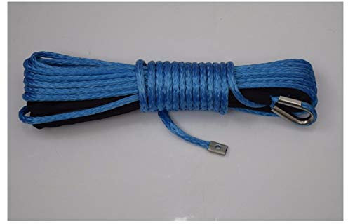 Corde de treuil synthétique, Corde de treuil de treuil synthétique de 8mm de 8mm * 15m, câble de treuil de bateau 5/16 , corde à plasma for petits treuils électriques Pour véhicule tout-terrain, 4x4,