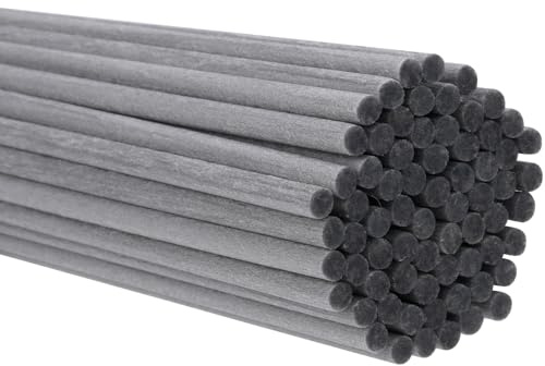 60Pcs Reed Diffuser Sticks-25cm Grey Diffuser Sticks-Fragrance Decor for Office and Home-Diffuser Oil Sticks Refill (Grey Colors)