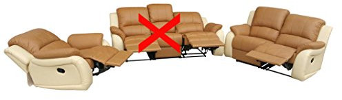 Mapo Möbel Voll-Leder Sofagarnitur Fernsehsofas Relaxsofas 5129-2+1-04-317
