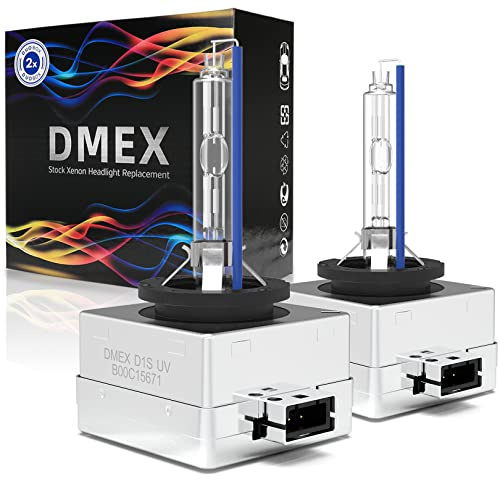 DMEX D1S HID Headlight Bulbs Xenon 35W Replacement 66144 66140 85140 85415 - Pack of 2, 6000K Cool White (Not fit Halogen Headlamp)