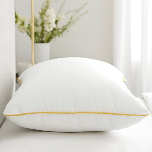 Brightr® ‘Nox’ Luxury Hotel Down Alternative Pillow for Neck Pain | Shoulder and Spinal Support Pillow for Side Sleepers | Osteopath Recommended | Height Adjustable | Soft