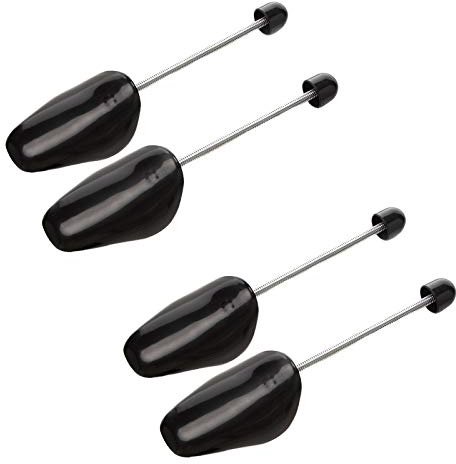ZJHSXDR 2 Pairs Plastic Shoe Trees for Men (Black)
