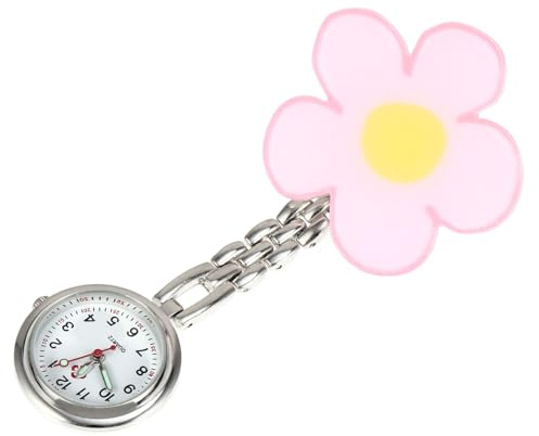 Taschenuhr Für Krankenschwestern Revers Uhr Arzt Brosche Clip- Auf H?ngen Taschen Quarz Bewegung Foe Arzt Rosa Taschenen