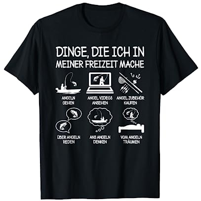 Freizeit Angeln Fischen Lustiger Angler Spruch Fischer Angel T-Shirt
