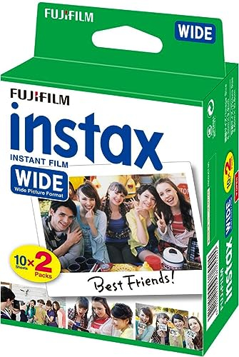 Fujifilm Instax Wide Film Photo instantané Grand Format (2 x 10 Feuilles)