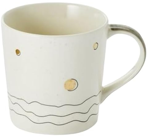 Cha Cult teemando® Becher Sinje Keramik mit Goldauflage 0,4 l H 9,7 cm, Ø 8,7 cm