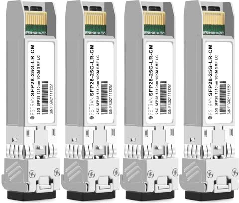 OPSTRAN 10/25GBASE-LR Dual Rate SFP28 Optical Transceiver Module Compatible with Cisco SFP-10/25G-LR-S 1310nm 10km DDM Duplex LC SMF 4 Pack