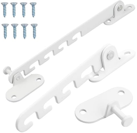 Zwenjuan Ferma Finestra,2 Pezzi fermafinestra,Limitatore di Finestre Apertura Finestra Ferma,Finestra Limitatore Sicurezza per Regolare l'apertura della Finestra