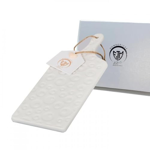 PuntoCasaStore Tagliere Bianco 20x8 cm Scatola bomboniera Idea Regalo