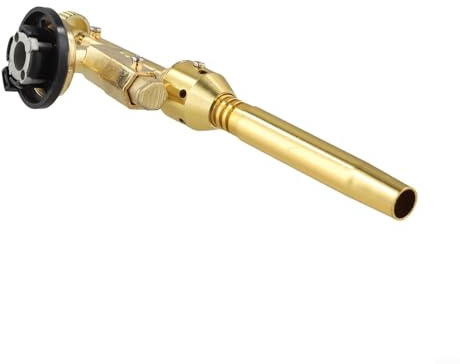 Gdfnmogo Torcia portatile a gas butano per cucinare, saldare e saldare all'aperto, fiamma alta 1300 °C, controllo fiamma regolabile, accensione elettronica, rame