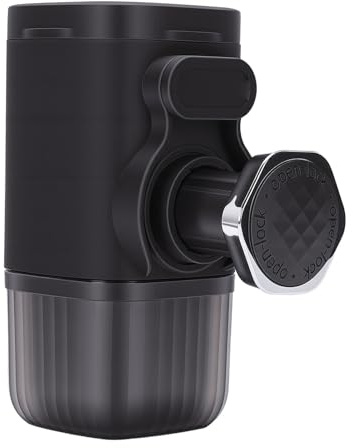 Keenso Cafetière Portable, Matériau ABS, Presse Manuelle pour café à Haute efficacité à la Maison ou à l'extérieur