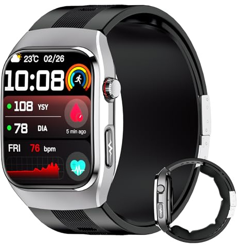 iSo Tech Smartwatch med luftpump och blodtrycksmätning EKG S100