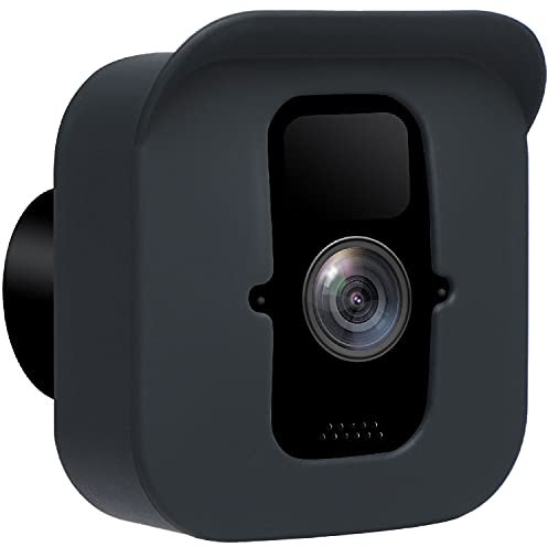 Meffort Inc Silicone Skin Case Cover with Sun Glare UV & Weather Protection Camouflage Disguise Covers Compatible with Blink Outdoor Camera (3rd Gen) - Black (1 Pack)