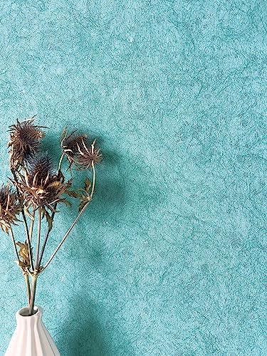 Newroom Tapete Blau Vliestapete Einfarbig - Unitapete Uni Hellblau Streifen Struktur Modern Streifentapete inkl. Tapezier-Ratgeber