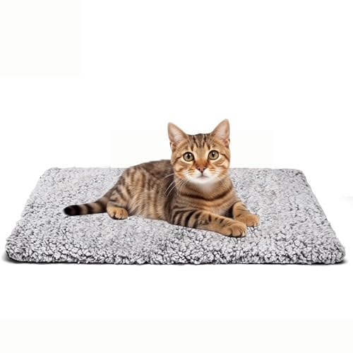 JINGTOPS Haustiere Wärmematte,Selbstheizende Decke für Hunde & Katzen,Haustiere Wärmematte Winter, Katzendecke für Katzen,Wärmedecke Hund,Katzenhaus Outdoor, Ohne Strom,rutschfeste,Warme (M 60x45 cm)