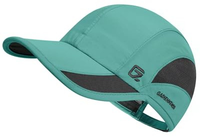 GADIEMKENSD Quick Dry Sports Hat UPF50+ Lightweight Breathable Soft Outdoor Running Cap Women Baseball Caps (Turquoise, L)