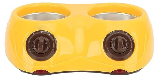 Pot à Chocolat électrique Et Appareil à Fondue-Double Pot Pour Faire Fondre le Chocolat/bonbons, Outil Polyvalent De Cuisson Et De Dessert(EU PLUG-JAUNE)