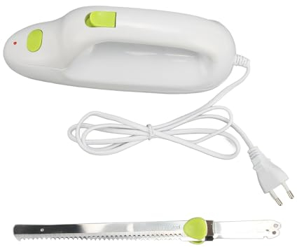Elektrisches Tranchiermesser, Elektrisches Brotmesser, Automatisches Schneidemesser, Elektromesser Tranchieren Fleisch, Gezahnte Tranchiermesser, Edelstahlklingen Ergonomischem Griff für Fleisch