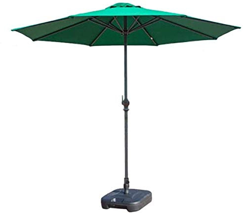 Gartenschirm für Terrasse/Hof, 2,7 m, für den Außenbereich, Markttisch, mit Kurbel, Polyester, wasserdicht, UV-beständig und Stabiler Eisenmast, gut