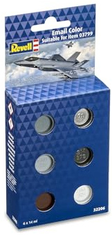 Revell 32206 I Enamel Paints I Email Color Set I F-35A (6x 14ml)