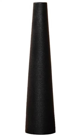 Vaso conico nero in ceramica smerigliata a stelo singolo sottile vaso da fiori piccolo bocciolo decorativo vaso floreale decorativo centrotavola per tavolo camera ufficio