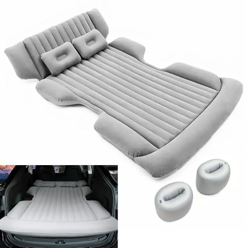 Auto Luftmatratze, für Opel Astra J Astra K Astra H Astra G Astra-H Sri Astra J 2000-2024 Auto Matratze Beflockte Camping Matratze mit 2 Aufblasbare Kopfkissen Auto Bett,A