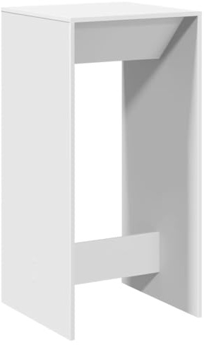 vidaXL Bartisch Weiß 51x50x103,5 cm Holzwerkstoff