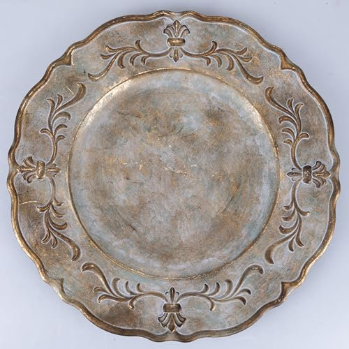 Set 6 Sottopiatto Ø 33 cm, bordo ghirigori, Duchessa