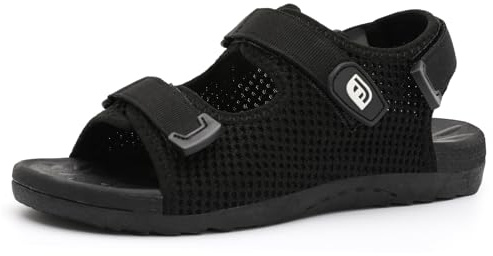 JOINFREE Womens Sport Walking Sandals with Plantar Fasciitis Arch Support Orthopedic Adjustable Open Toe Water Beach Shoes Thick Athletic Cushion Outdoor Hiking Sandals Black Size 7
