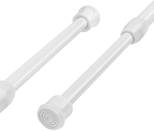 2 barra cortina sin taladrar, 40-70 cm barra ducha extensible, barras extensibles para cortinas, barra cortina ducha, barra cortina baño, portavisillos extensible, barra extensible presion