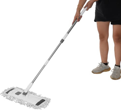 vinnyooc 125 cm Scopa, Mocio Piatti con 2* Spazzole per Lavare, Spazzole per Frange, Lavaggio Pavimento per Posti Soggiorno Cucine