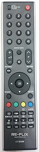 Re-Flix Telecomando CT-90288 / CT-90301 adatto per Toshiba TV 32SL738G