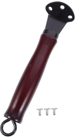 OFFSCH Manico in Legno Sostitutivo per Padella Impugnatura Ergonomica Antiscottatura 100% in Legno Facile da Installare