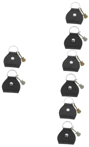 YARNOW Estuche De Púas De Guitarra De Cuero con Soporte para Plectros De Organizador Práctico Y Elegante para Guitarristas 2 Piezas X 4