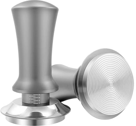 TWSOUL Tampone per caffè 58mm/51mm, regolazione della pressione 30lbs, Tampone con base ondulata, Tampone a molla in acciaio inossidabile 304 per macchine con filtro, accessori per Barista per gli