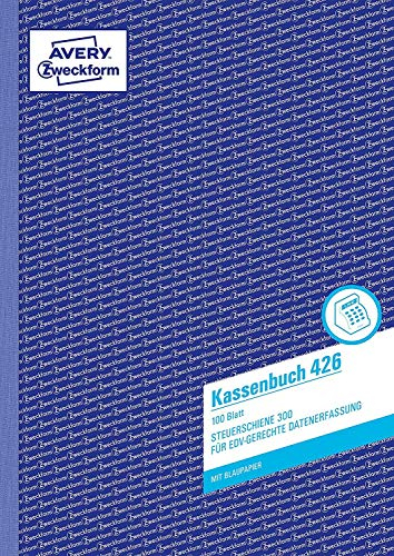 2er Sparpack Avery Zweckform 426 Kassenbuch (A4, nach Steuerschiene 300, 100 Blatt) weiß