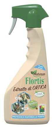 Flortis, Naturae Estratto Ortica RTU, Potenzia le Difese delle Piante contro Afidi, Tripidi, Mosche Bianche e altri Insetti succhiatori, Svolge Potere Fitostimolante, Formato da 500 ml