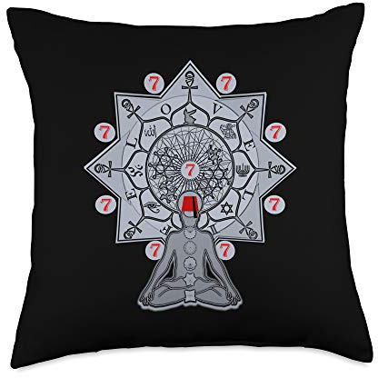 Moorish American Science Degrees of Divine Moor Knowledge 7 Throw Pillow