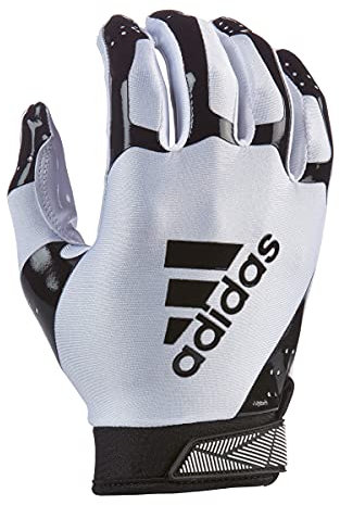 adidas ADIFAST 3.0 Football Receiver Glove, White/Black, Large