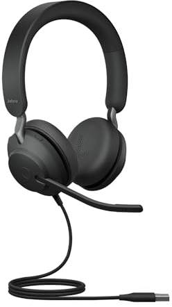 Jabra Evolve2 40 SE - Kabelgebundenes Stereo-Headset mit Geräuschunterdrückung und 3-Mikrofon-Technologie - USB-A-Kabel - Mit allen führenden Unified Communications-Plattformen kompatibel - Schwarz
