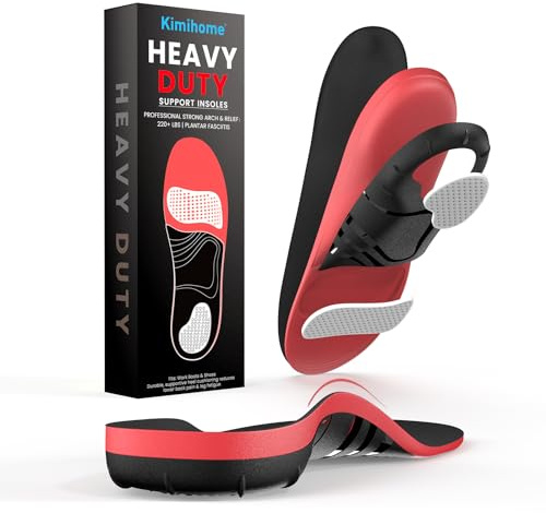 Plantar Fasciitis Relief Insoles - Kimihome High Arch Support Inserts - FSA Eligible Items Only List - Heel Cups & Shoe Inserts for Heel Pain Relief - Planter Facetious Relief Support Inserts - XS