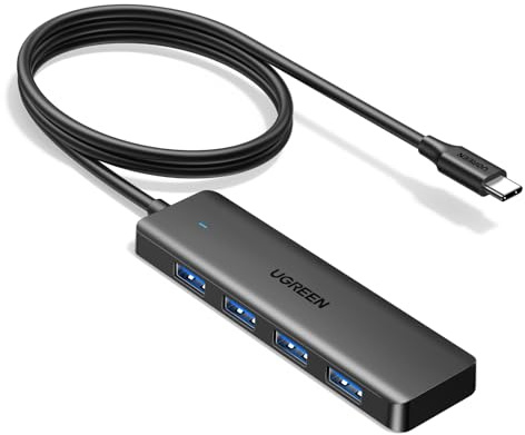 UGREEN USB C Hub, USB HUB 3.0 with 100CM Extension Cable, 4*USB-A Adapter