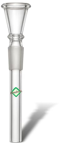 Weedness Bong Vetro Chillum 18,8 mm Fente Imbuto 14 cm - Accessorio Shillum Testa Adattatore Beccuccio Steckchillum Raccordo