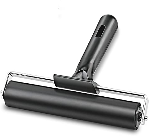 Rubber Roller, Ideal for Anti Skid Tape Construction Tools, Print, Ink and Stamping Tools (Black, 15CM)