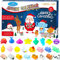 PANSHAN Calendario Adviento 2024 Calendario de Cuenta Regresiva de Navidad 24 Days con 24 PCS Mochi Squishy con Diferentes Animales, Regalos Navidad Sorpresa para Aliviar Estrés para Niños y Niñas