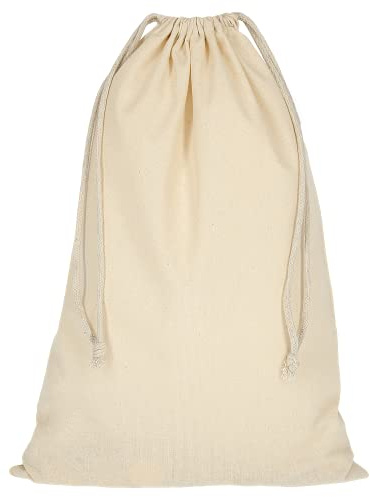 10 Stück | Zuziehbeutel Baumwollbeutel 30 x 45 cm | Rucksack Stofftasche Turnbeutel Bag, Beutel, Reise Haushalt, Jutebeutel Zertifiziert Stoffbeutel Einkaufsbeutel mit Kordelzug zum bemalen in Natur