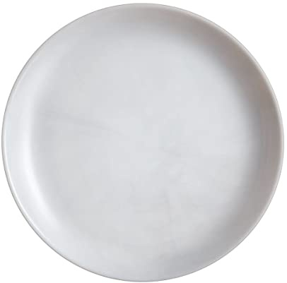 Luminarc, Dessertteller, Diwali Marble Granit, 19 cm, 6er Set | Porenfreies Opalglas, Teller grau marmoriert, spülmaschinenfest, ideal für Alltag und Gastronomie, dauerhafter Glanz