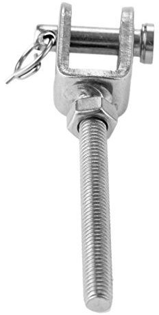 1PC M5 M6 M8 M10 M12 Marine 304 Edelstahl Kiefer Offene Schraube & Mutter Ersatz Spannschloss Rigging schraube für Boote Seile Kabel (Color : M5)